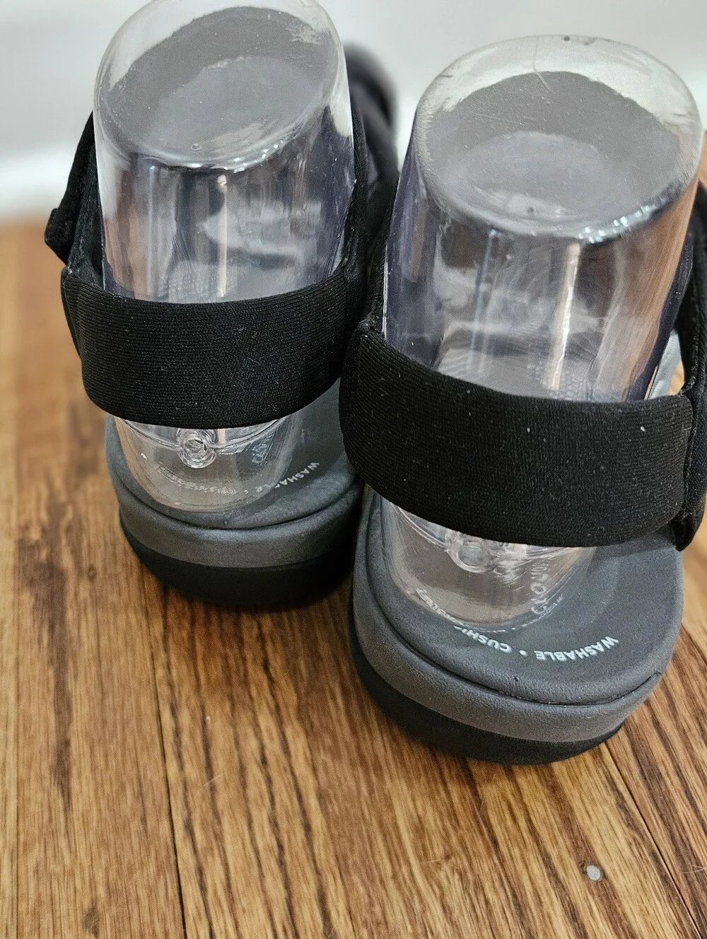 Clarks Cloud Steppers Womens Sandals 8 Textile Washable Beach Comfy Walking